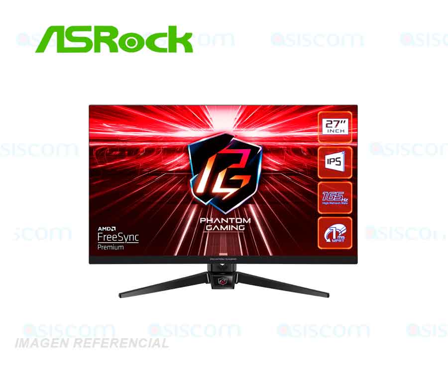 MONITOR 27" ASROCK PG27FF1A iPS FHD 165Hz 1ms Gaming